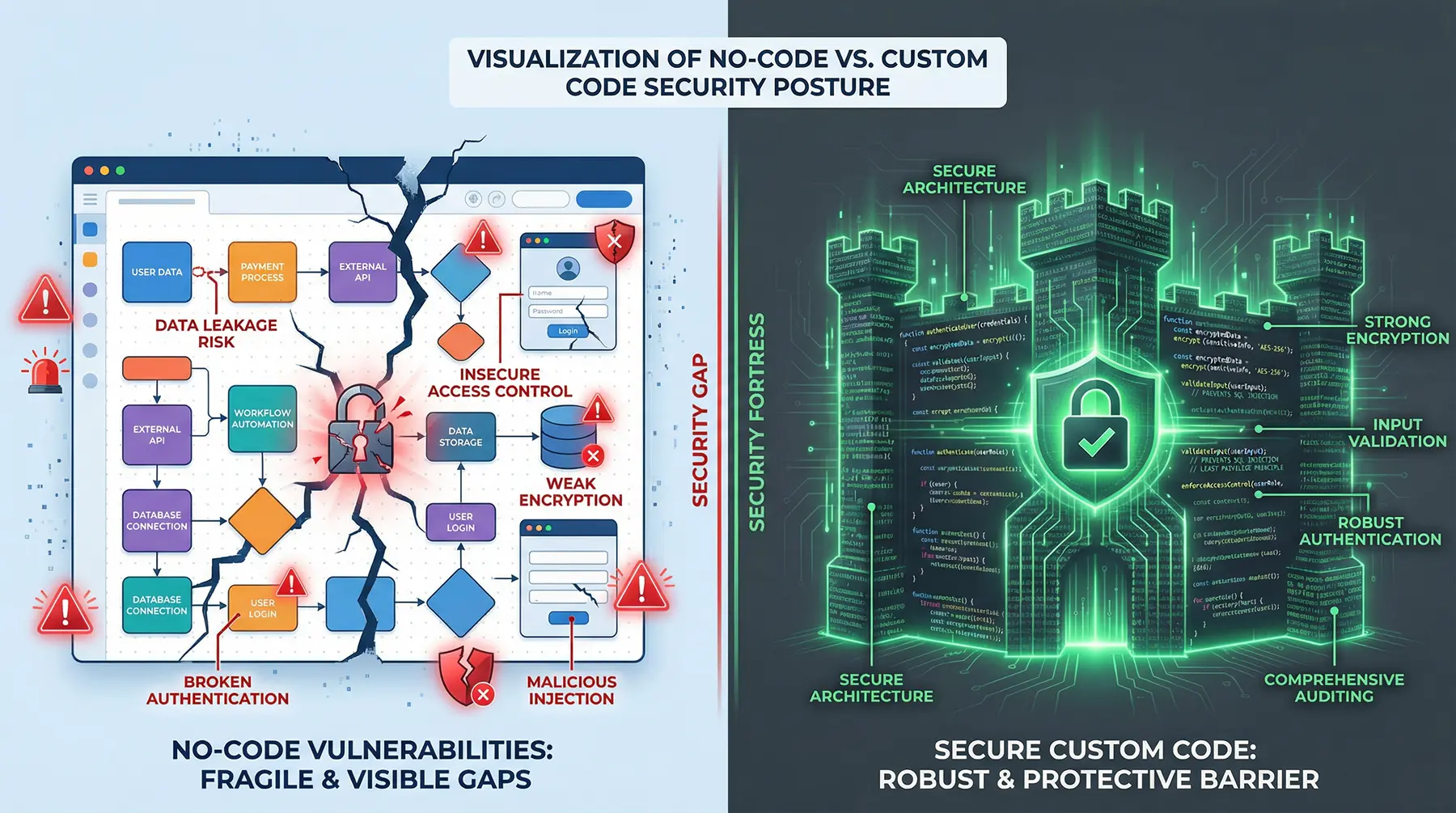 No-Code Security Vulnerabilities