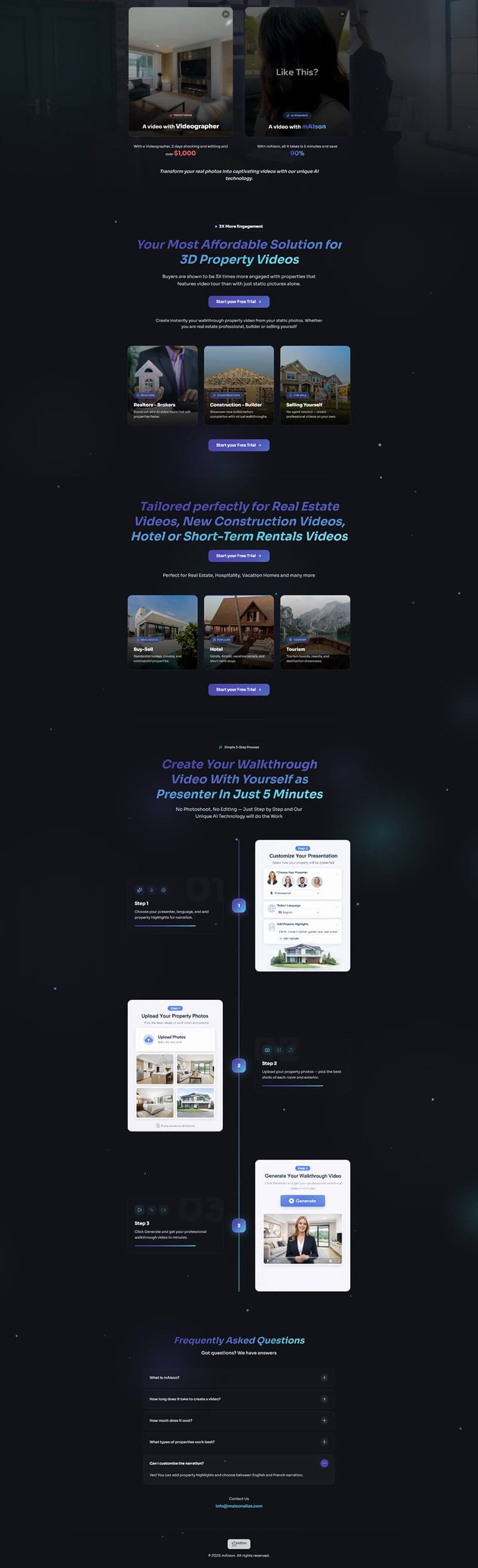 PropWalk AI Property Walkthrough Video Platform