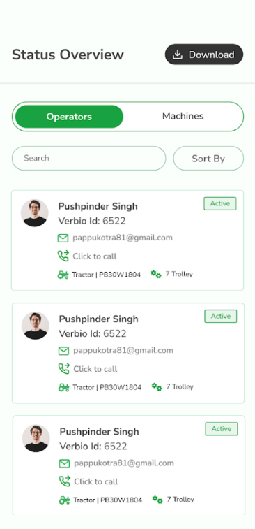 Verbio Renewable Energy App Demo